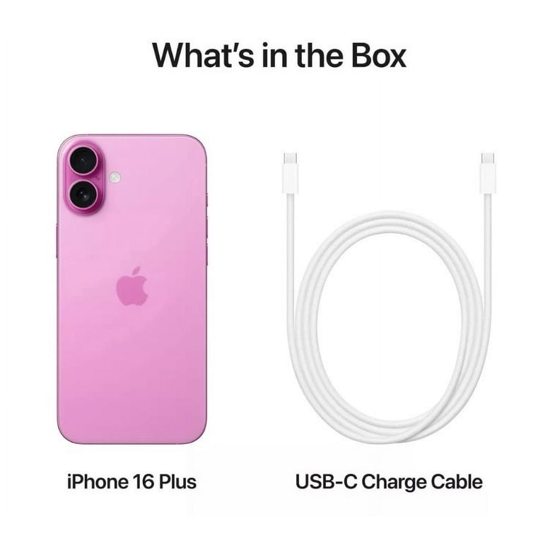 Apple, Restored iPhone 16 Plus, 128GB Pink, Cricket Wireless