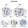 thumbnail image 4 of Cactus Butterfly Clear Cosmetic Bags with Handles PVC Toiletry Bags Zipper Waterproof Portable for Traveling 2 Pcs, 4 of 7
