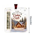 thumbnail image 3 of Christmas Cash Gift Holder Ornament, Clear Acrylic Roll Up Money Holder with Velvet Ribbon for Christmas Tree Holiday Gift Giving, 3 of 5