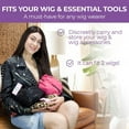 thumbnail image 5 of CreatedHair ResQ Wig Bag - Carry-All Kit with 12 Essential Tools for Wig Storage - Wig Travel Bag, Wig Organizer for Safe Storage - Discreet Wig Storage and Travel Solution - Leopard, 5 of 6