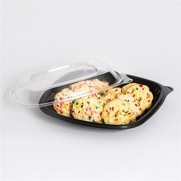 Anchor Packaging 4308100 8 in. Crystal Classics Anti-Fog Recycled-Pet Square Bowl Lid, Clear - Case of 150