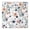 Pioneer Flower Floral-3, variant on Pioneer Flower Floral Print Pattern Square Fitted Tablecloth with Elastic Edge,Square Table Cover,Washable Elastic Table Cover for Home Kitchen Party Decor 34"x34"