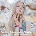 thumbnail image 2 of 6 Piezas Correas Grabado Floral Compatible con Correa Apple Watch 40mm 41mm 38mm 42mm 44mm 45mm 46mm 49mm Mujer, Silicona Suave Flores Pulsera para iWatch Ultra SE Series 11 10 9 8 7 6 5 4 3 2 1, 2 of 13