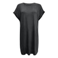 thumbnail image 3 of Tshirt Dress Women Summer Short Sleeve Crewneck Loose Fit Casual Mini Dresses with Pockets T Shirt Dresses for Women, 3 of 6