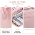 thumbnail image 5 of Rirool Large Capacity Pencil Case, Wide Opening Pencil Pouch with Clear Window, Zipper Pen Bag for School Supplies, Teen Girls Boys, Pink, 5 of 7