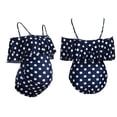 thumbnail image 4 of Fairnull One-shoulder Women Swimwear Soft Breathable Belly Support Maternity Swimsuit for Summer, 4 of 8