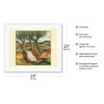 thumbnail image 2 of Willows by the Stream (Weiden Am Bach) - From an Original Color Painting by August Macke c.1912 - Fine Art Rolled Canvas Print (Unframed) 16in x 20in, 2 of 4