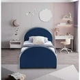 thumbnail image 6 of Meridian Furniture Brody Navy Velvet Twin Bed, 6 of 7