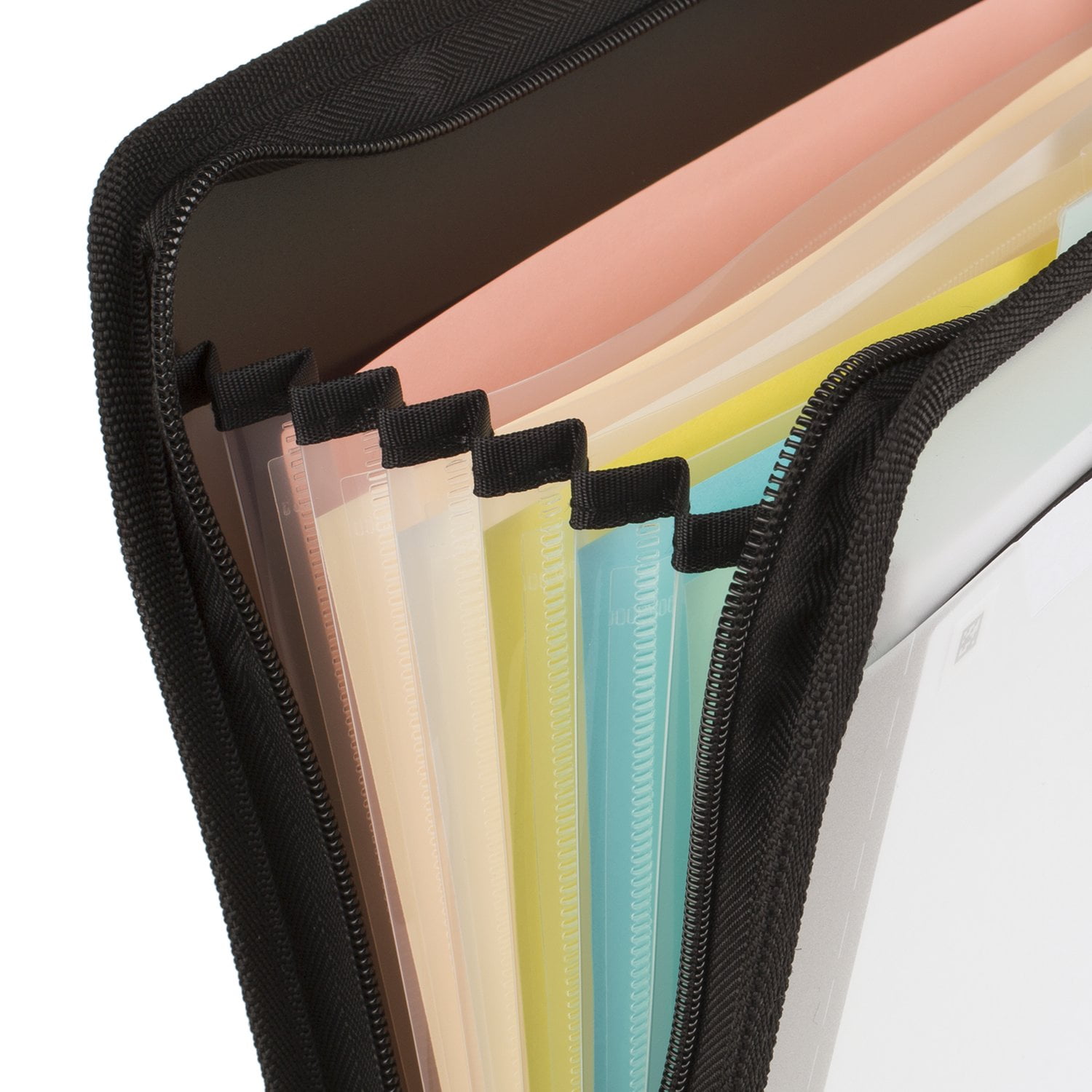 Five Star Customizable 7-Pocket Expanding File - Black (350099A-WMT)