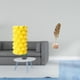 thumbnail image 2 of Jarrón de flores con escultura de hoja de , adorno geométrico, base de madera de hierro, adecuado para sala de estar, dormitorio, oficina, ho, 2 of 8