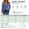 thumbnail image 5 of Women's V Neck Ribbed Knit Long Sleeve Tops Casual Bishop Sleeve Pullover Shirts for Fall Daily Wear, 5 of 7