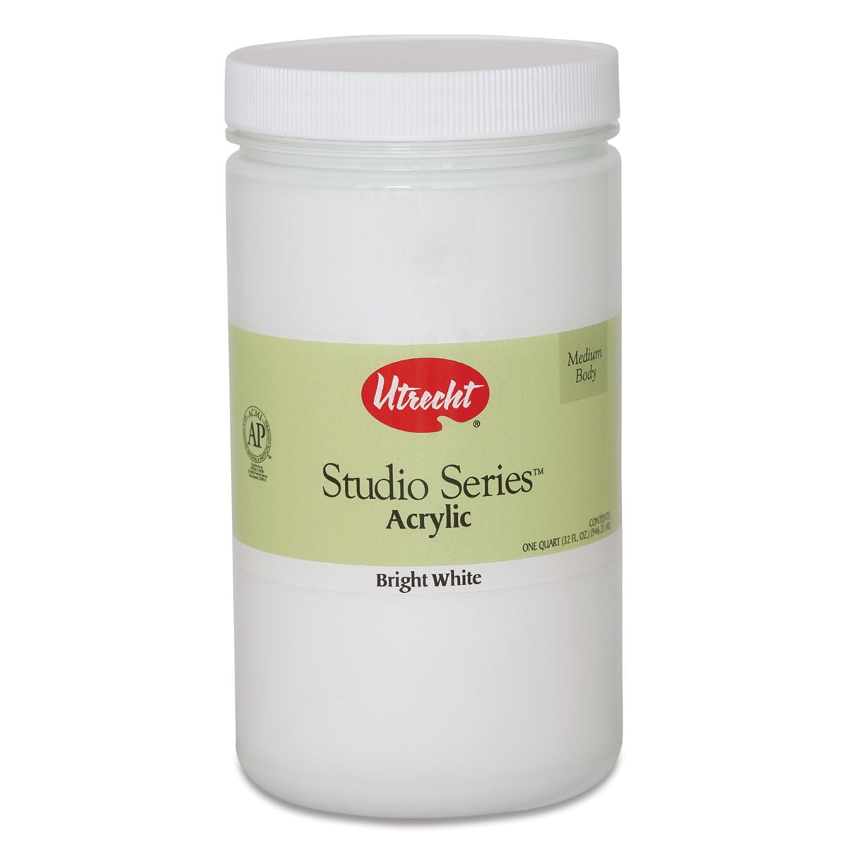 Utrecht Studio Series Acrylic Paint - Titanium White, 946 ml Jar