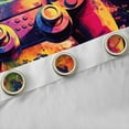 thumbnail image 4 of Manfei 3D Gamepad Boys Curtains Pack of 2 (42x84 Each), Blue Orange Watercolor Curtains Blackout, Teens Gaming Gamer Bedroom Curtains, Curtains and Drapes Decor, 4 of 6