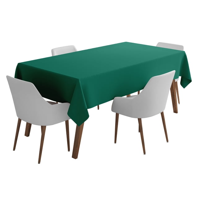 Vargottam Indoor/Outdoor Tablecloth 58 x 82" Inch Rectangular Tablecloth Waterproof Patio Table Cloths, Spring/Summer Table Covers for Backyard Circular Table/BBQs/Picnic - Teal Green