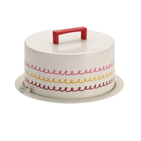 Cake Boss Serveware Metal Cake Carrier, â Icingâ , Cream