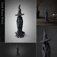 thumbnail image 5 of 12" Halloween Witch Miniature Figurines Home Decorations, Gothic Black Witch Statues Halloween Decorations, Exquisite Witch Desk Ornaments for Halloween Gifts, 5 of 6
