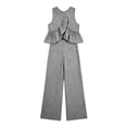 thumbnail image 6 of Besolor Summer 2 Piece Sets for Women Plaid Outfits Sleeveless Ruffled Hem Tank Tops Wide Leg Pants Vacation Beach Loungewear Set(Small,Black), 6 of 7