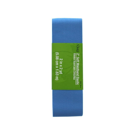 Dritz Elastic Soft Waistband 2" Blue