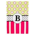 thumbnail image 3 of New Baskerville Peppy Monogram House Flag (Black Topstitch) - A, 3 of 4