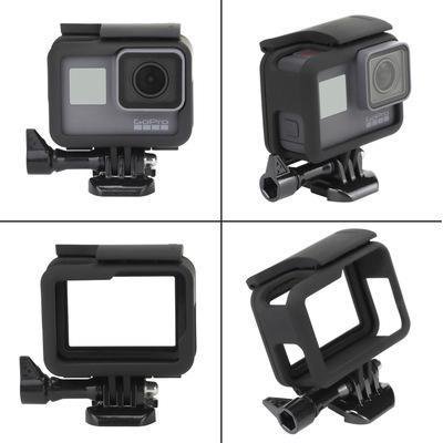 Carcasa protectora de marco compatible con GoPro Hero6/5 Edge Shell con tapón para móvil extraíble y tornillos