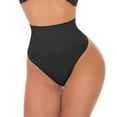 thumbnail image 1 of Culotte String Taille Haute Contrôle du Ventre Noir, 1 of 2