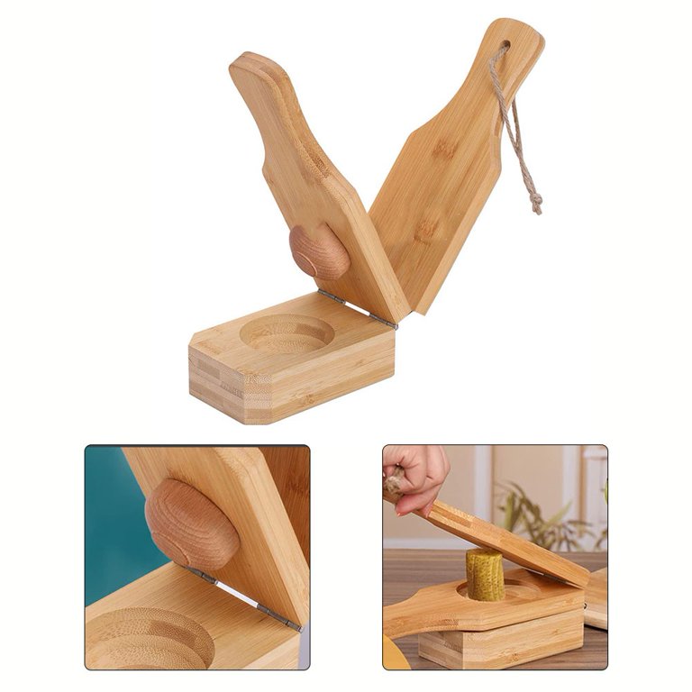 Pressa Per Platani In Legno – Stampo Per Tazze Di Banana E Chips, Per Cucina, Griglia, Campeggio E Buffet