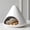 Zongzi White, variant on ABCISI Ceramic Palo Santo Holder Incense Burner, Cone Mini Fireplace for Sage Sticks,  Handmade Burner with Chimney for Cedar, Aromatherapy, Yoga, Anxiety Relief Meditation for Women, White