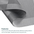 thumbnail image 4 of Uxcell 450x300mm Woven Table Place Mats Silver Gray 8 Pack, 4 of 5