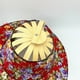 thumbnail image 5 of Sombrero para el sol 2 en 1 plegable con abanico de mano para mujer Sombrero de playa con estampado floral para viajar a la playa, 5 of 8