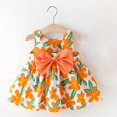 thumbnail image 4 of XXWXYD Baby Girls Flower Summer Casual Toddler Toddler Sleeveless Sundress Bow Backless Tutu Par𝗍y Beach Dresses Outfit Princess Holiday Clothes, 4 of 4