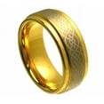 thumbnail image 3 of Tungsten Rings for Men Wedding Bands for Him Womens Wedding Bands for Her 8mm Gold Celtic Knot Design, 3 of 4