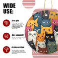 thumbnail image 3 of Group of Cats All Different Colors - Christmas Ornament Xmas Keepsake Ceramic Ornaments Holiday Decorations for Tree Christmas Gift Ideas 2.95in, 3 of 6