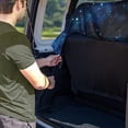 thumbnail image 5 of Xoenoiee Galaxy Turtle Flower Print Rear Bench Towel Seat Covers, Universal Back Seat Cover Split Bench for Cars, Trucks, SUVs, Waterproof Auto Seat Protector for Most Vehicles, 5 of 7