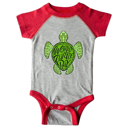 

Inktastic World Turtle Day with sea turtle in green Gift Baby Boy or Baby Girl Bodysuit