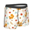 thumbnail image 4 of Uemuo Squirrel Maple Leaves And Nuts Pattern Men's Boxer Briefs,Trunk Anti-Chafing,Comfortable, Durable, and Stylish Underwear-Small, 4 of 9