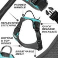 thumbnail image 2 of The Comfort Dog Harness With Mesh Padded Vest Aqua- Large Breeds, 2 of 6