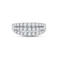 thumbnail image 4 of Diamond Princess 14kt White Gold Womens Round Diamond Anniversary Band Ring 1 Cttw, 4 of 4
