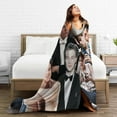thumbnail image 6 of Leo Dicaprio Blanket Soft and Warm Lightweight Fluffy Throws Blankets Rug Carpet Gift for Beach Yoga Bedroom Living Room Decoration Sofa Camping Trip Dorm Decor All Season, 6 of 6