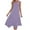 Purple(NEW), variant on Patlollav Womens Dresses Sleeveless Round Neck Drawstring Casual Ruffle A-Line Mini Dress