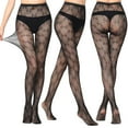 thumbnail image 5 of Black Fishnet Tights for Women Breathable Sexy Slim Wear Comfortable Patterned Stockings Fashionable Stretchable Mesh Design, 5 of 5