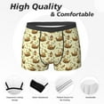 thumbnail image 2 of Mens Underwear Boxer Briefs - Snail With Mushrooms Comfort Breathable men's boxer briefs with Flex Waistband, 2 of 7