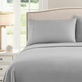 thumbnail image 4 of Sweet Home Collection 1500 Series Bed Sheets - Extra Soft Microfiber Deep Pocket Sheet Set - Silver, RV Queen, 4 of 6
