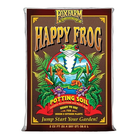 Foxfarm FX14047 pH Adjusted Happy Frog Potting Soil Mix 2 Cubic Feet (Best Commercial Potting Soil)