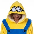 thumbnail image 4 of Minions Costume Adult Fleece Oversized Blanket Hoodie Sleeper Pullover Pajama Loungewear, 4 of 7