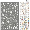 thumbnail image 2 of Fingernail Art Stickers Self-Adhesive 3 Sheets 3D Nail Decals Toenail Stickers, 2 of 9