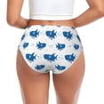 thumbnail image 3 of Womens Underwear Cartoon Cute Shark Blue_A Cuteness No Show Seamless Underwear for Women, Soft Stretch Women's Panties, Hipster Ladies Panties Bikini Underwear Briefs, 3 of 6