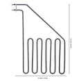 thumbnail image 2 of Electric Heating Element For Sauna Stove Stainless Steel Straight Heat Sauna Heating Element Component, 2 of 5