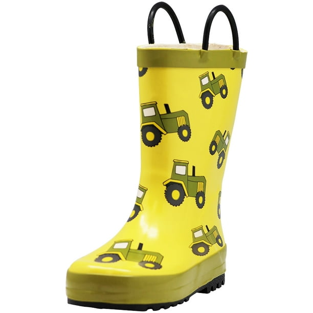 NORTY Norty Waterproof Rubber Rain Boots for Kids Boys & Girls