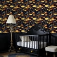 thumbnail image 4 of Peel and Stick Wallpaper Dreamlike Golden Mushroom Clearing High Contrast Fantasy Art Wall Mural 17.7in x 9.8ft Self Adhesive Removable Wall Paper Renter Friendly Wallpaper for Bedroom Cabinets, 4 of 8