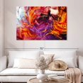 thumbnail image 2 of Elephant Stock Abstract Caramel Splash Wall Art - Horizontal Canvas Wall Art - Living Room Wall Decor - Abstract Canvas - Purple And Orange Decor - 48" x 32", 2 of 8
